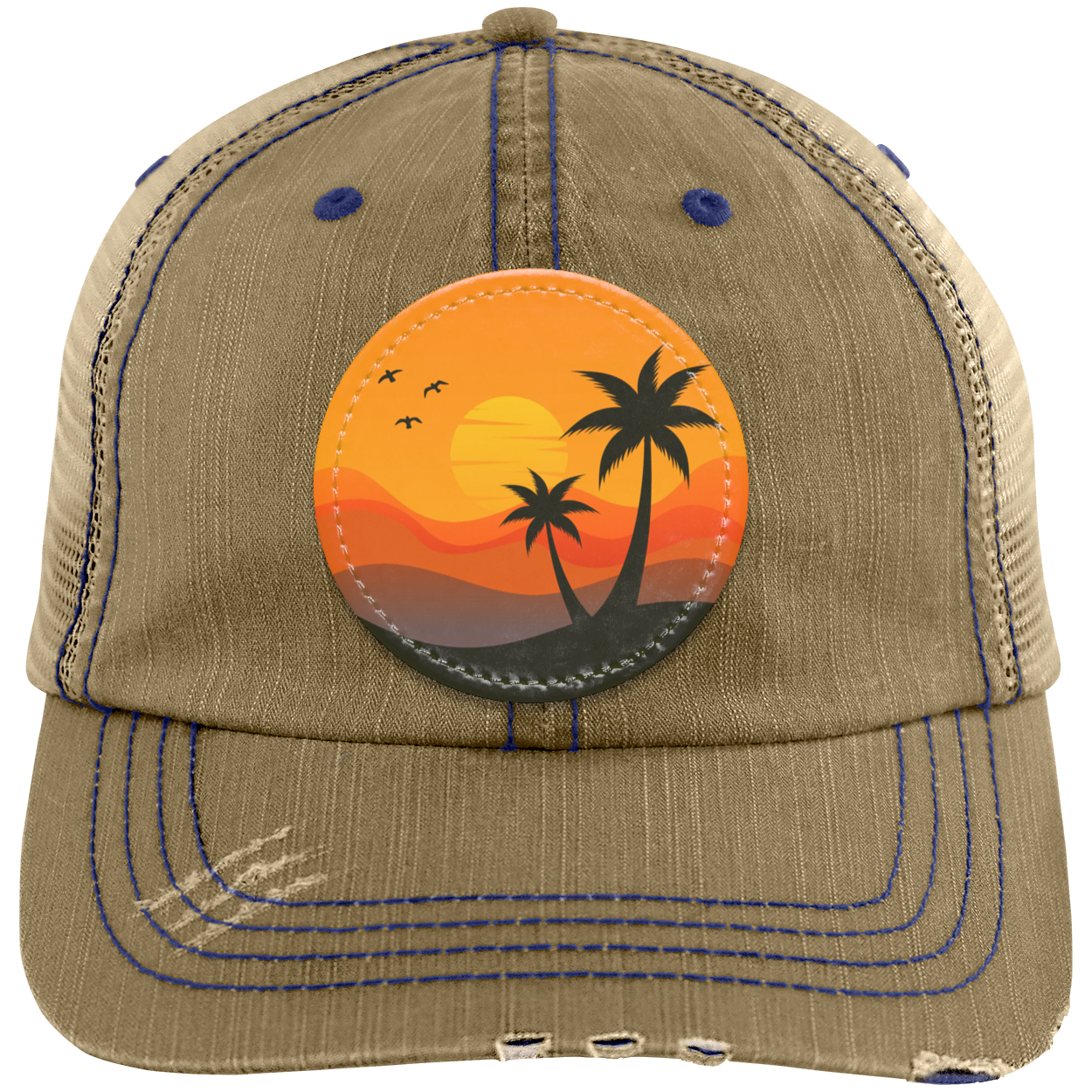 Distressed Unstructured Trucker Cap - Patch