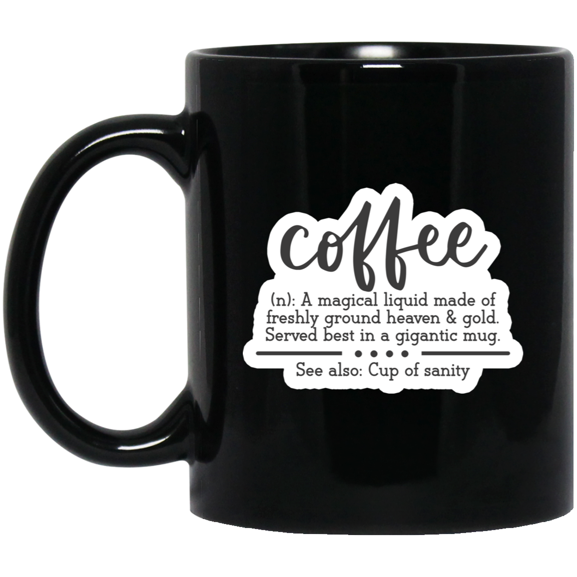Coffee Definition Black Coffee Mug