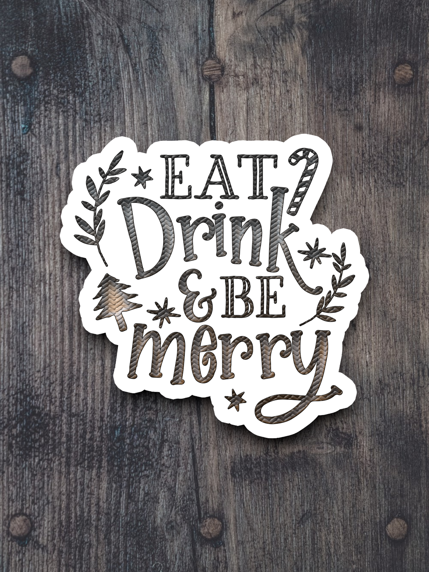 Eat Drink And Be Merry 02 Holiday Sticker