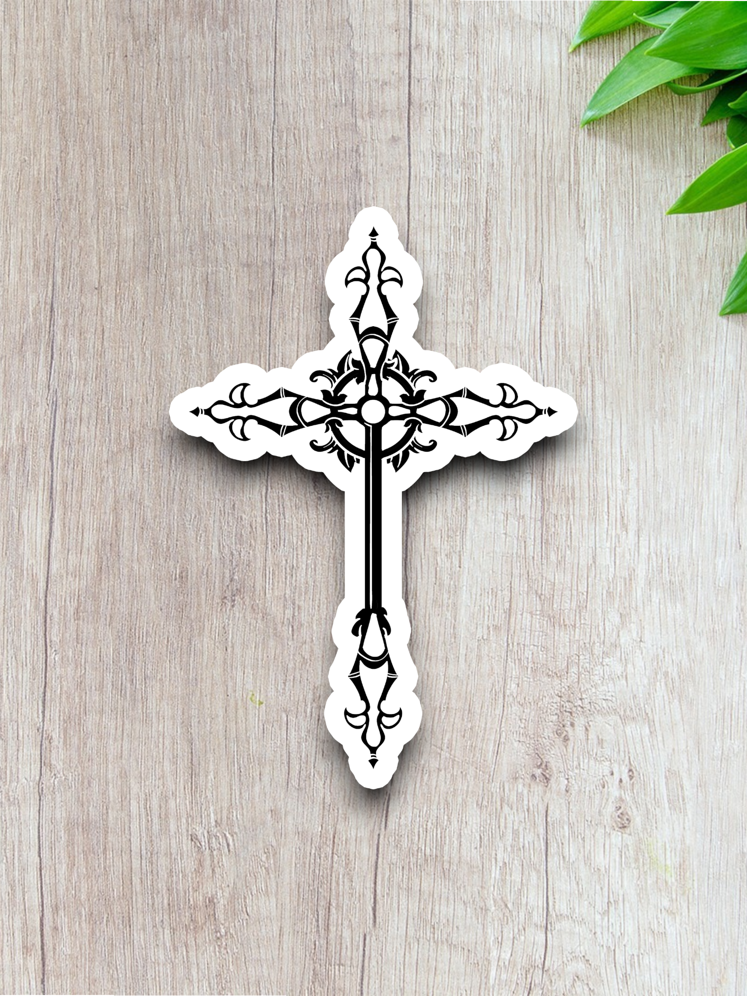 Elegant Cross 01 - Faith Sticker