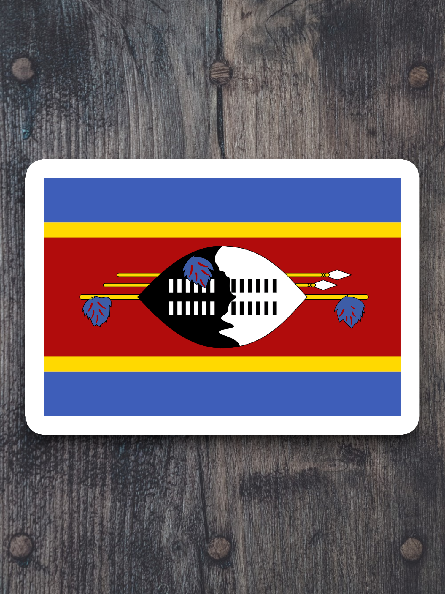 Eswatini (Swaziland) Flag - International Country Flag Sticker