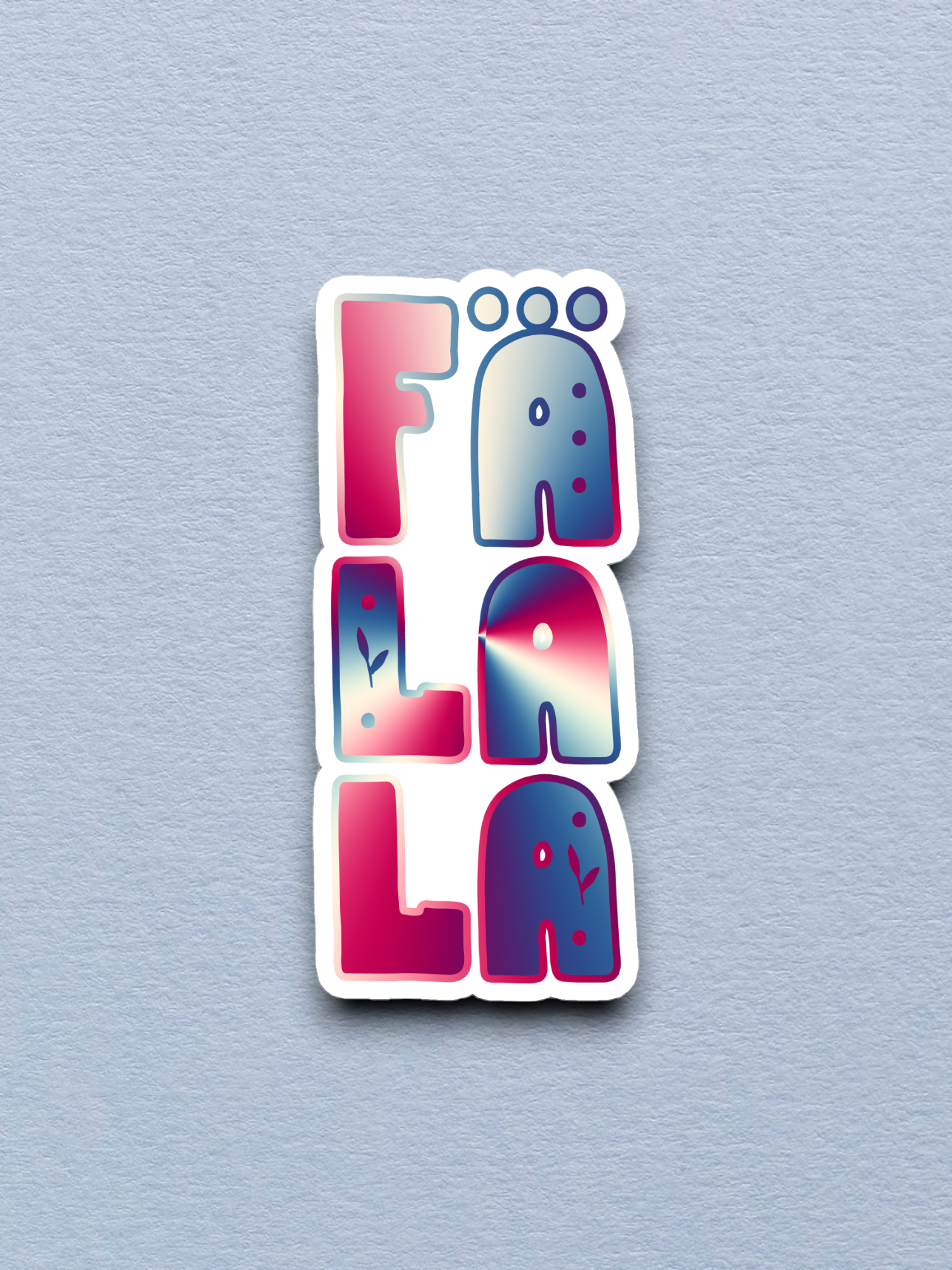 Fa La La 03 Holiday Sticker