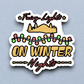 Fairy Lights on Winter Nights Holiday Sticker