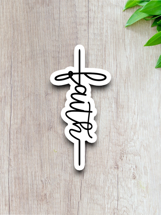 Faith Cross - Faith Sticker