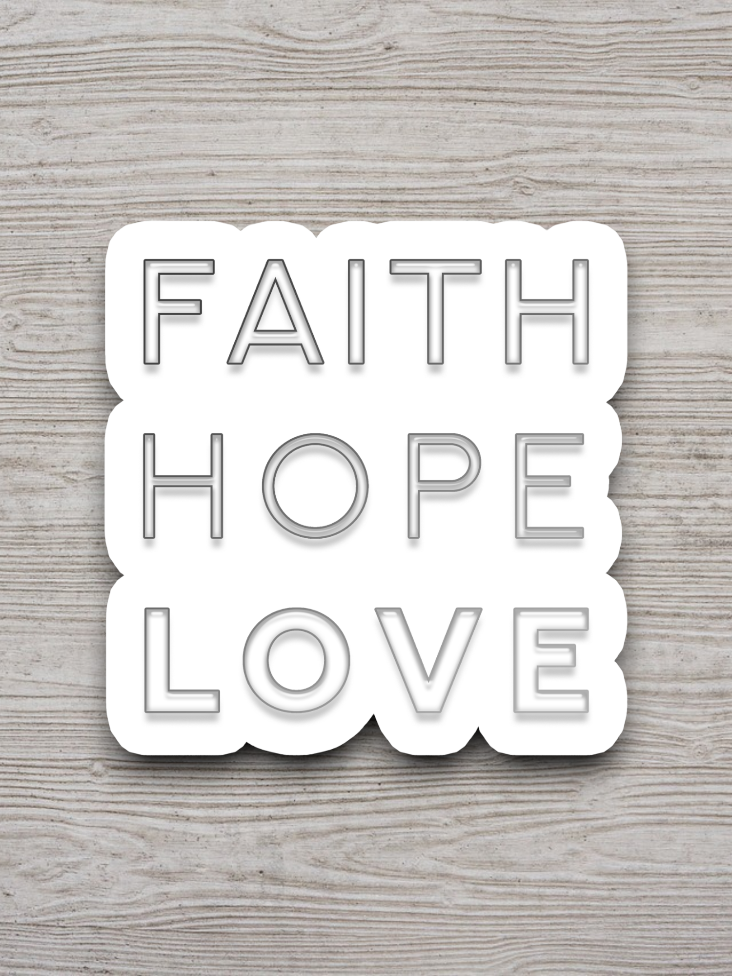Faith Hope Love 01 - Faith Sticker