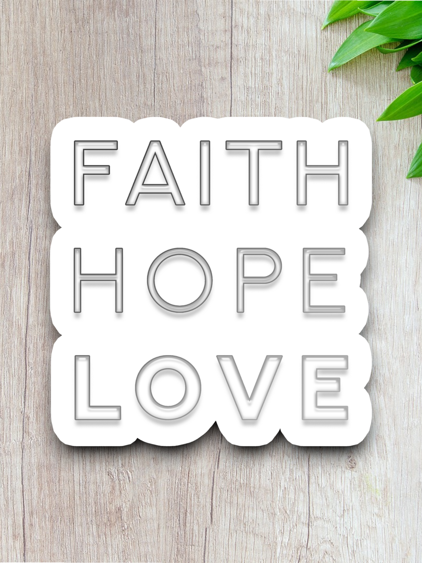 Faith Hope Love 01 - Faith Sticker