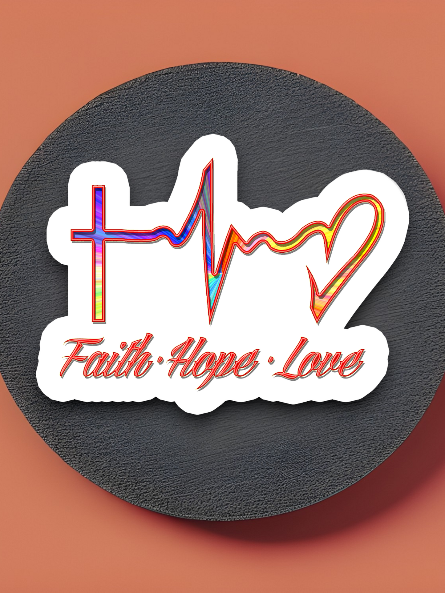 Faith Hope Love 02 - Faith Sticker