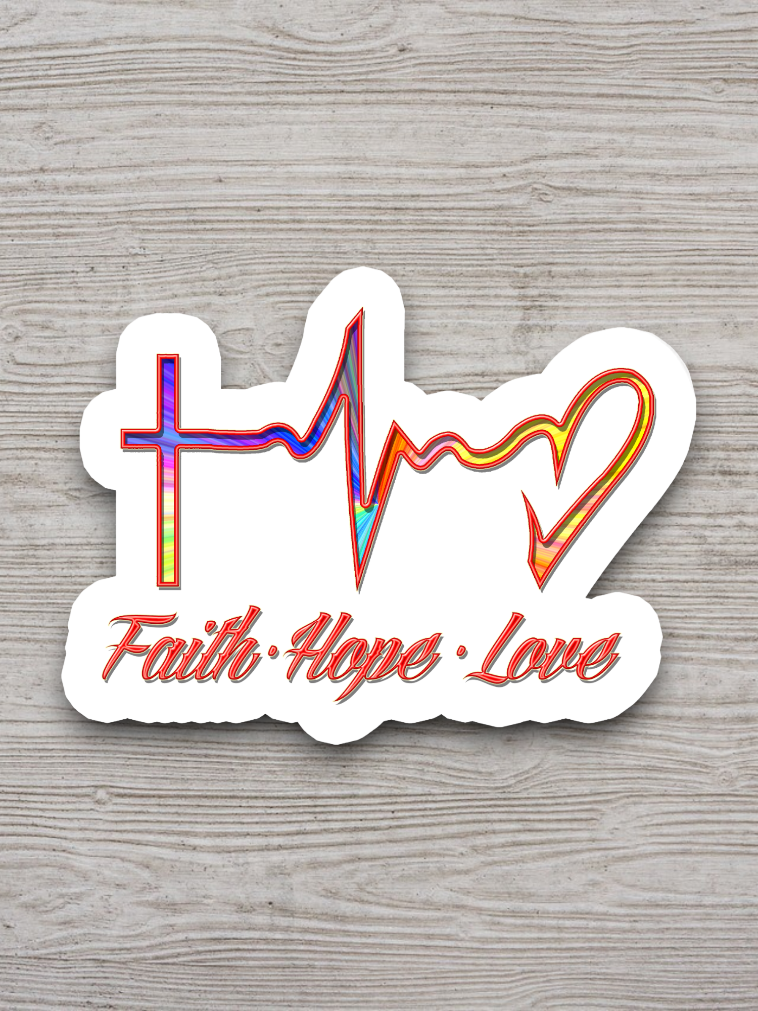 Faith Hope Love 02 - Faith Sticker