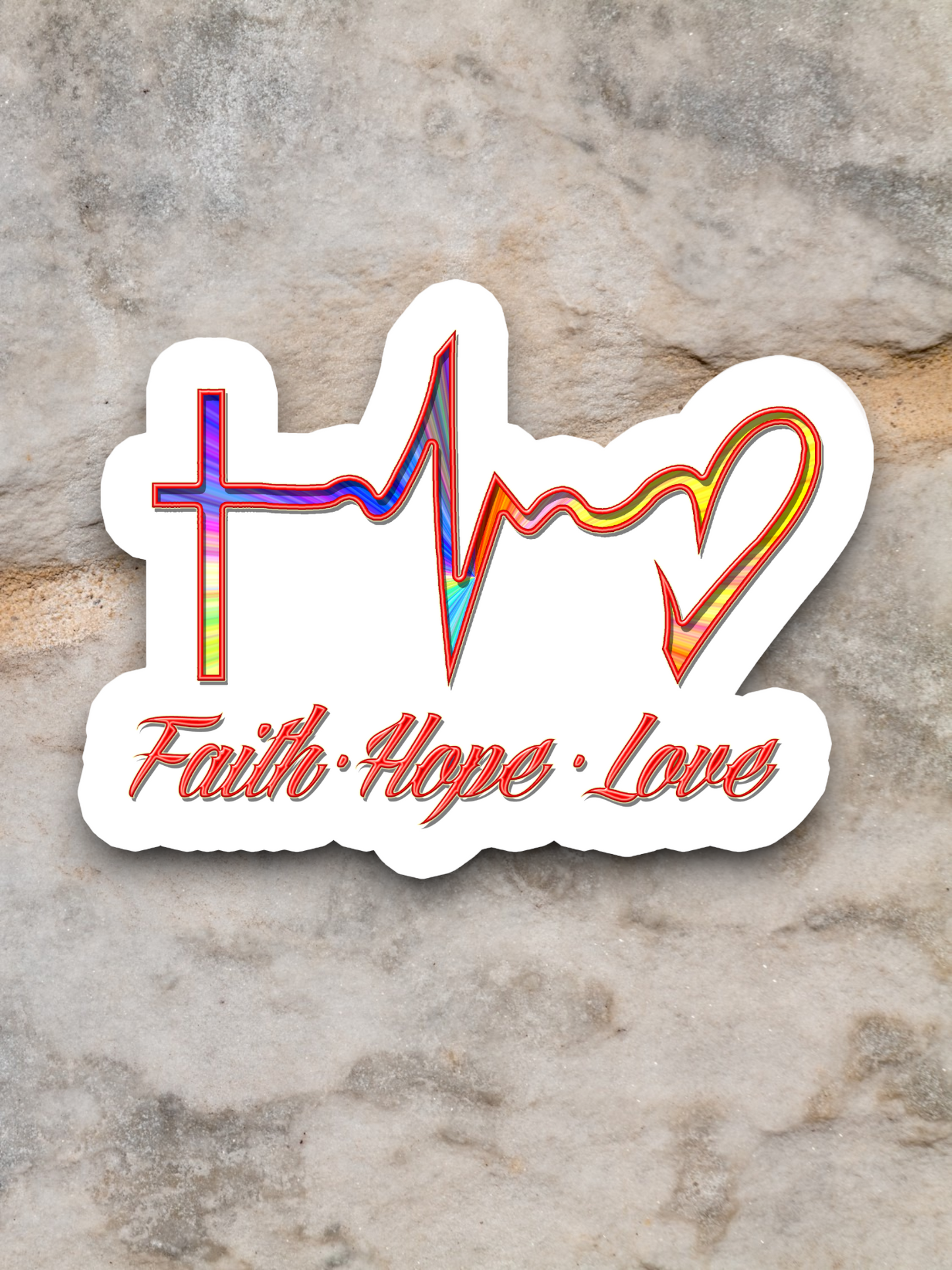 Faith Hope Love 02 - Faith Sticker