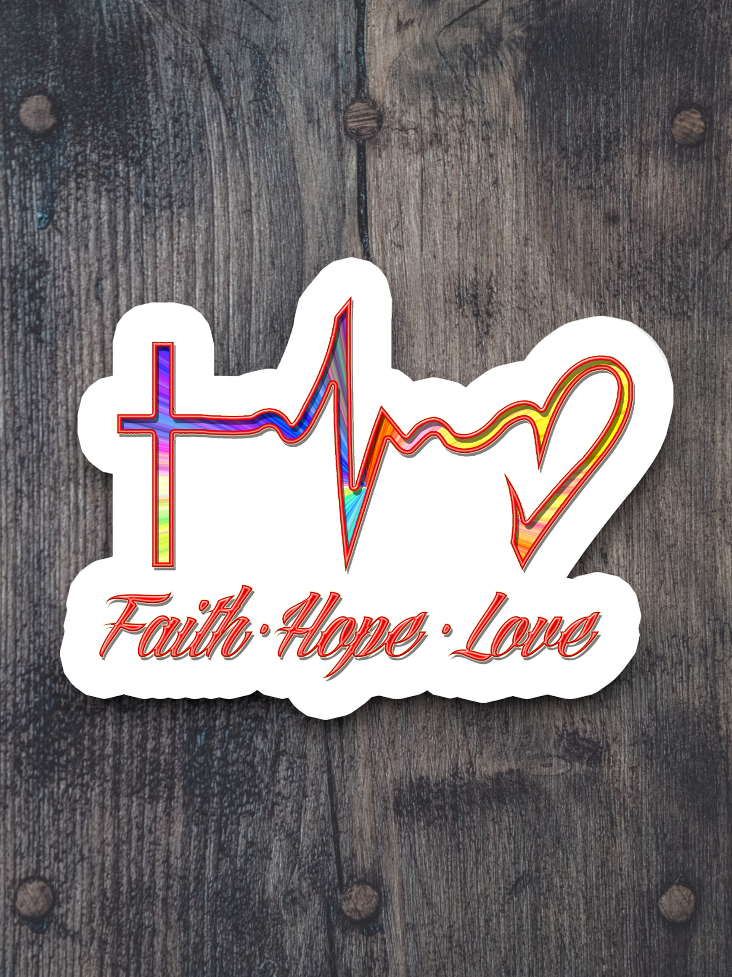 Faith Hope Love 02 - Faith Sticker