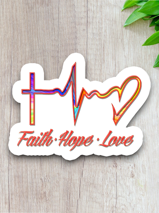 Faith Hope Love 02 - Faith Sticker