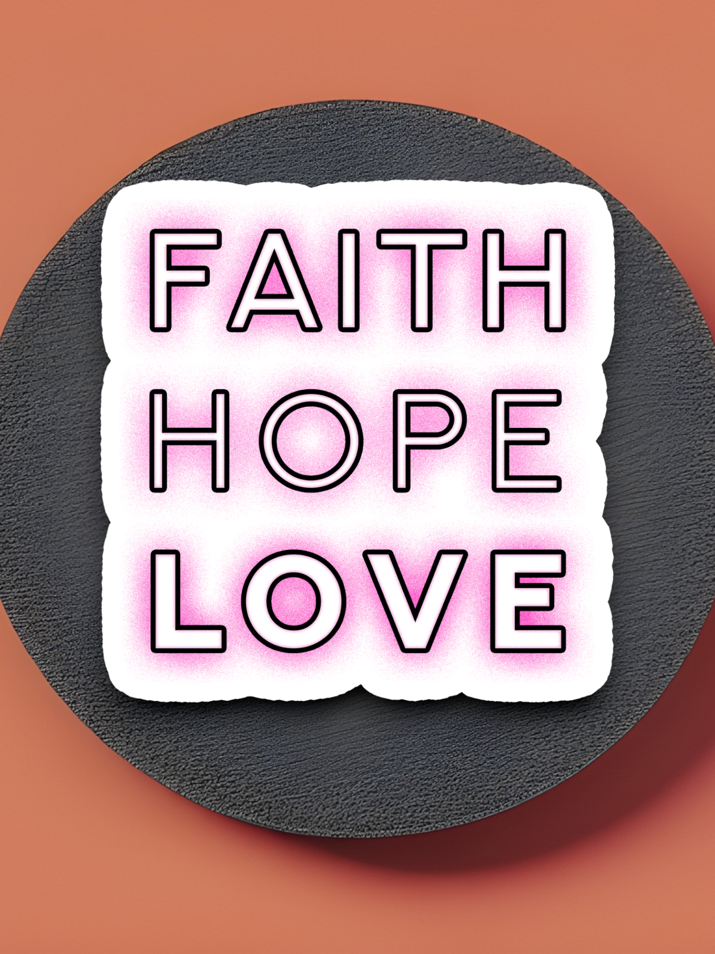 Faith Hope Love 05 - Faith Sticker