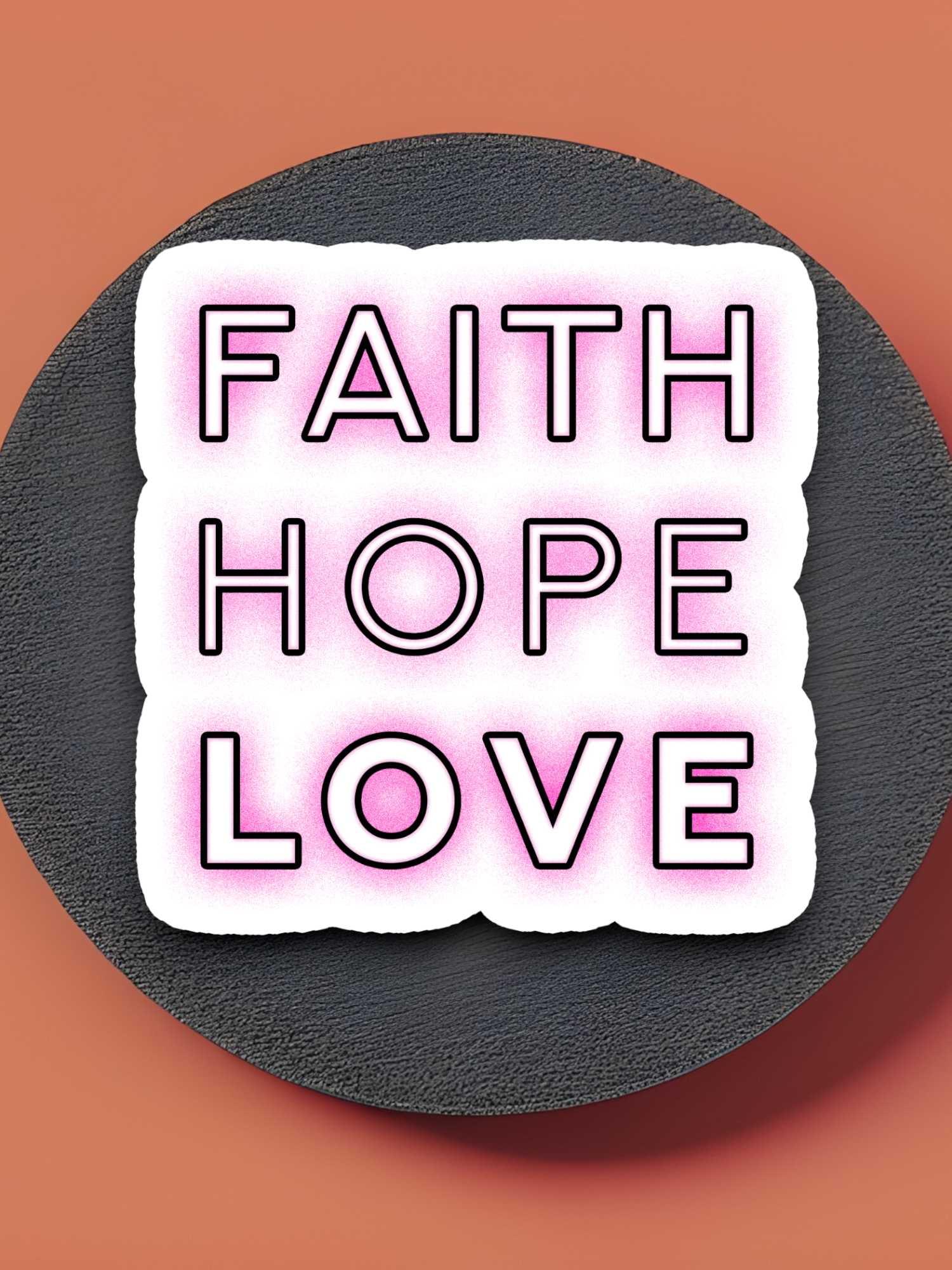 Faith Hope Love 05 - Faith Sticker