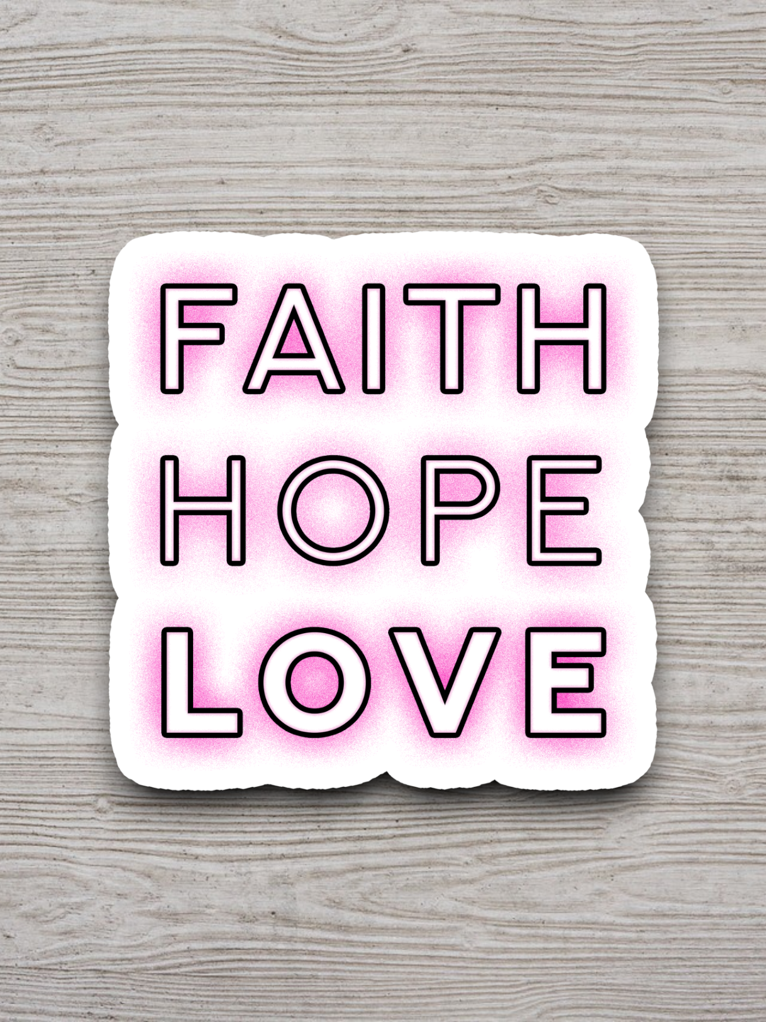 Faith Hope Love 05 - Faith Sticker