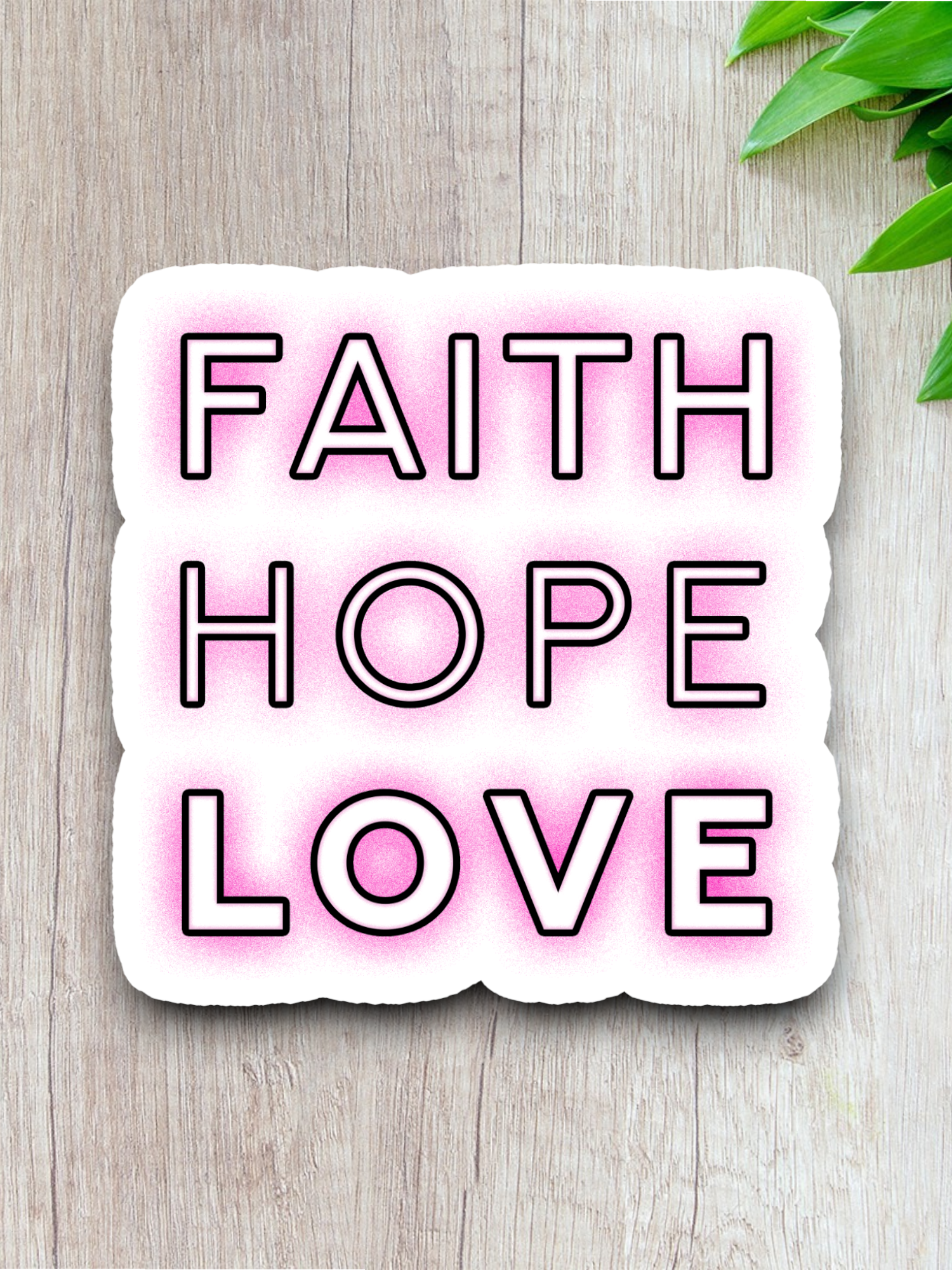 Faith Hope Love 05 - Faith Sticker