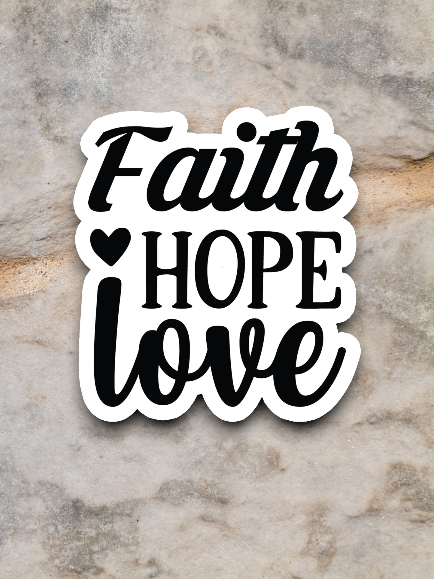 Faith Hope Love 08 - Faith Sticker