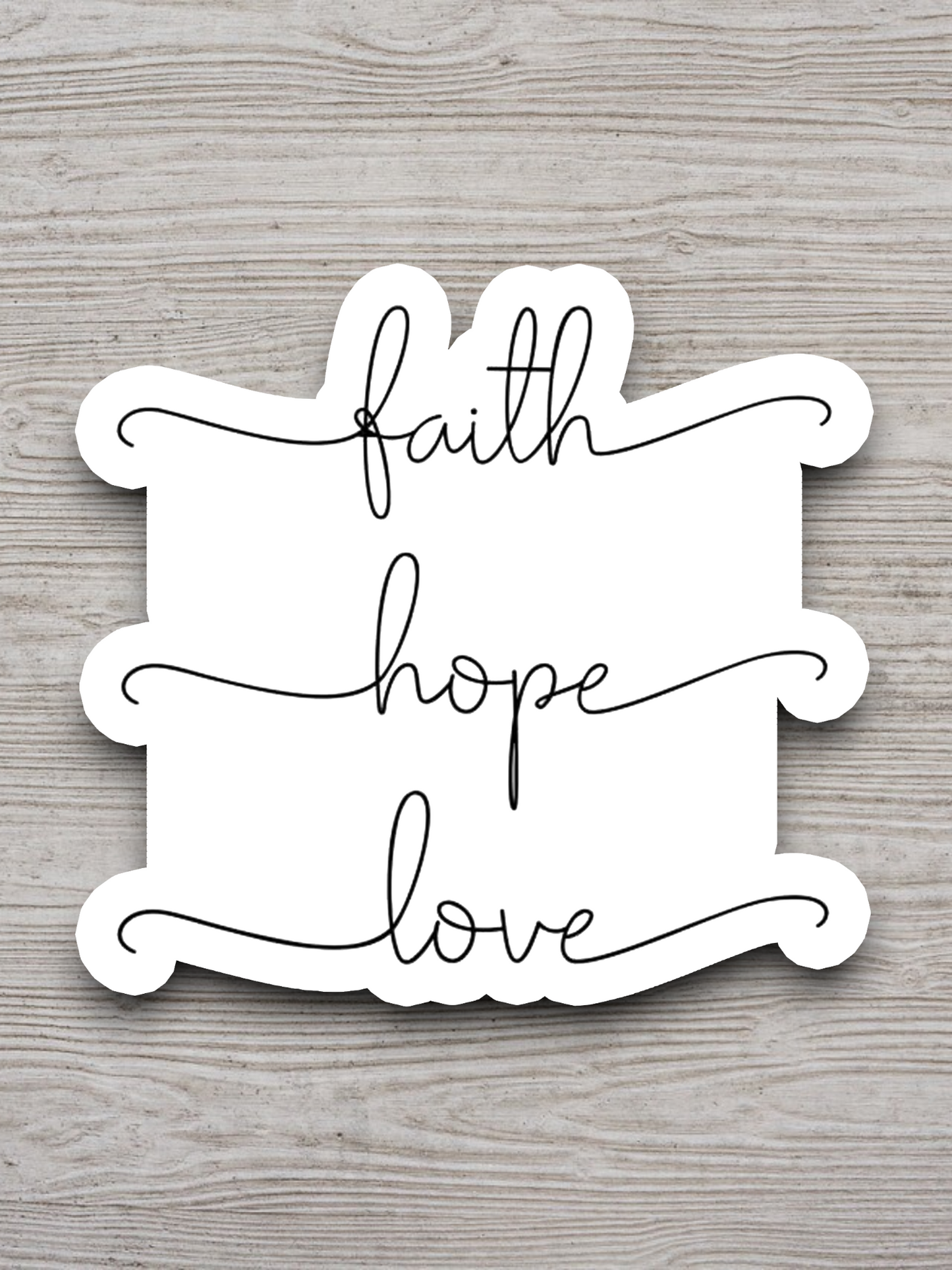 Faith Hope Love - Faith Sticker