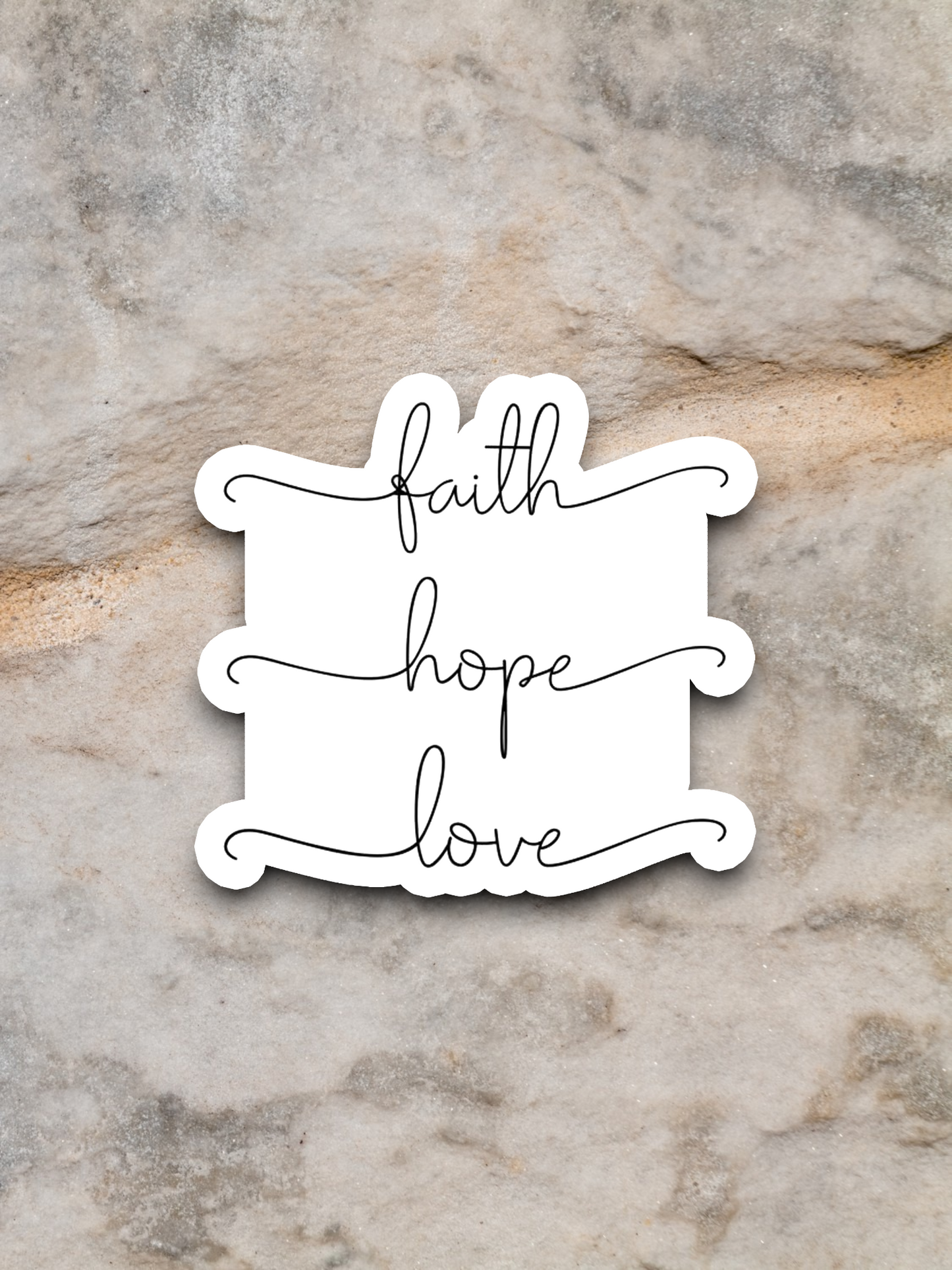 Faith Hope Love - Faith Sticker