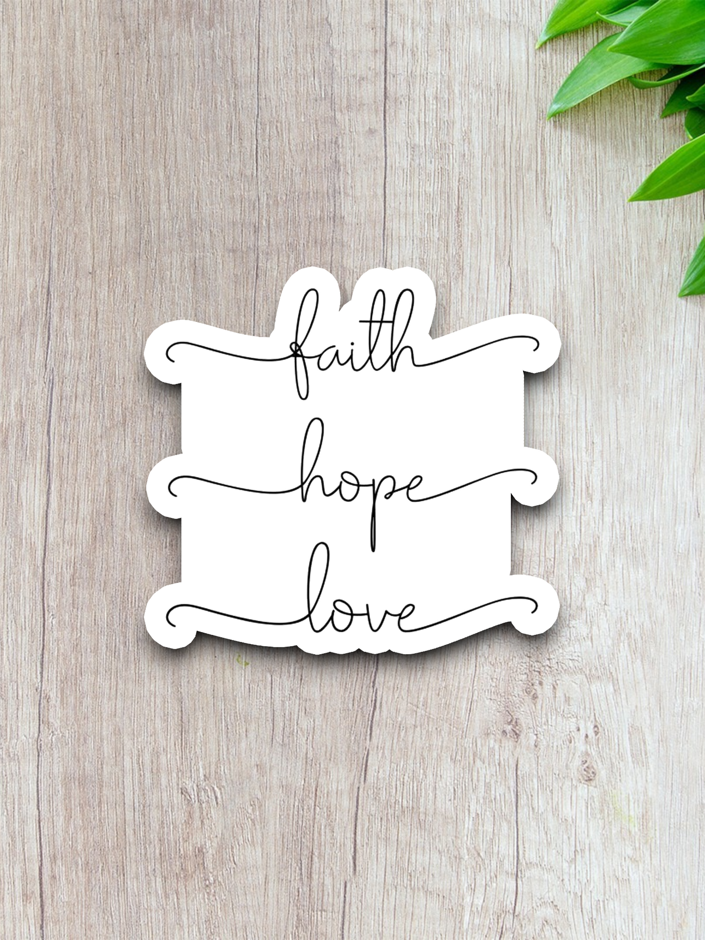 Faith Hope Love - Faith Sticker