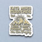 Faith Moves Mountains But You Have to - Faith Sticker