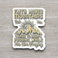 Faith Moves Mountains But You Have to - Faith Sticker