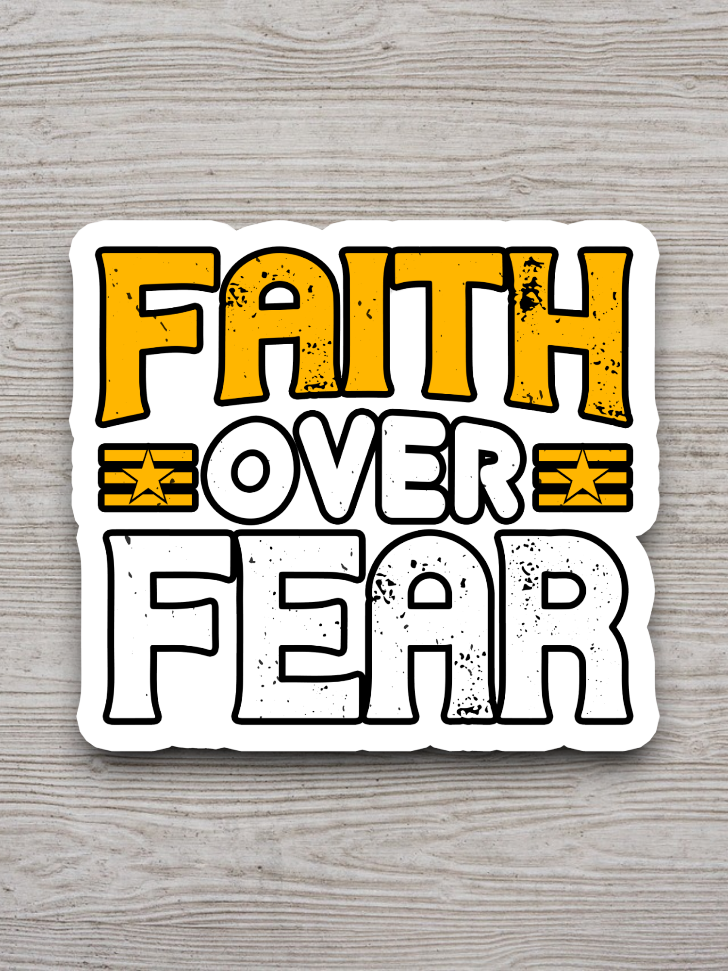 Faith Over Fear - Faith Sticker