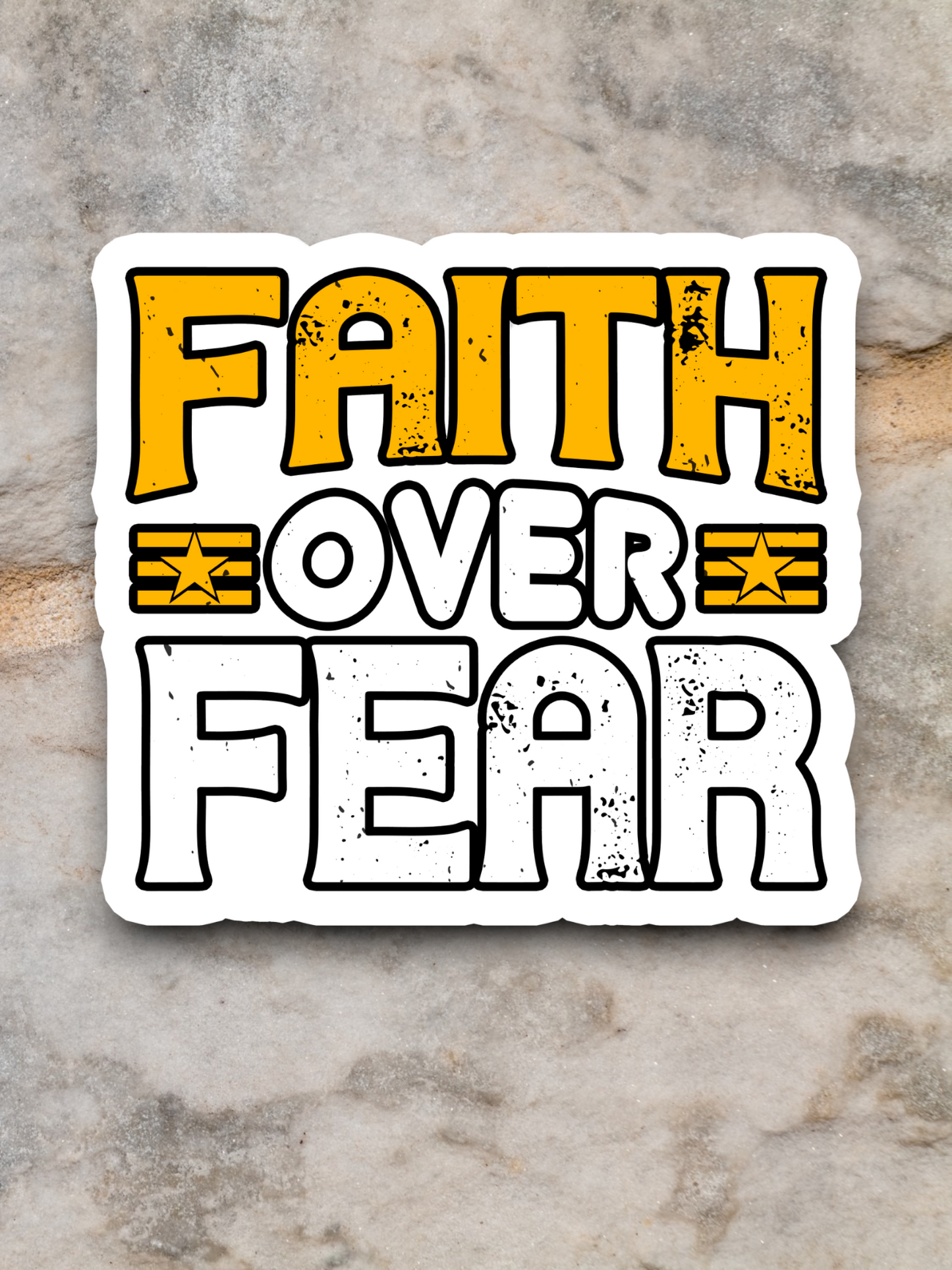 Faith Over Fear - Faith Sticker