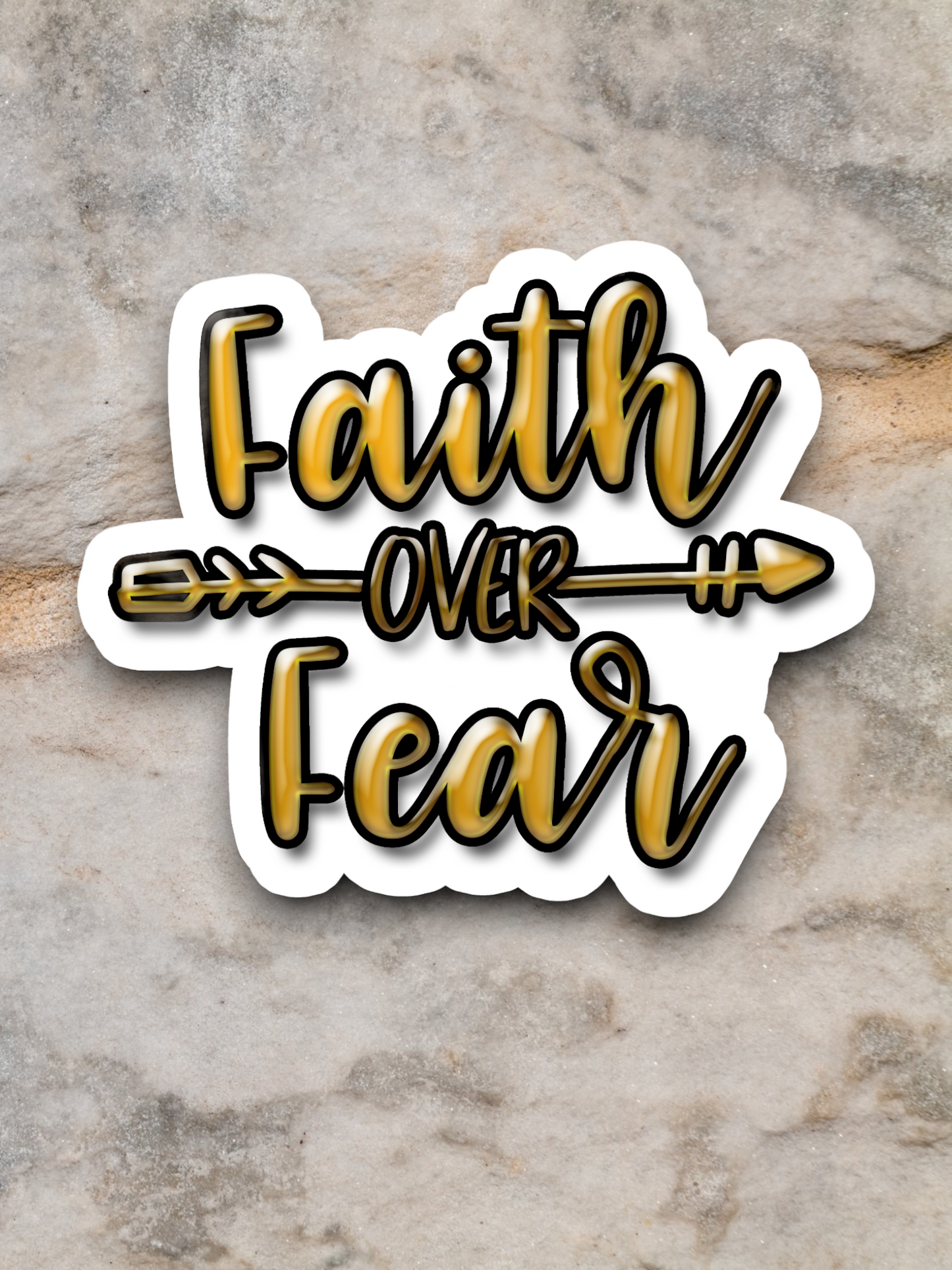 Faith Over Fear Faith Sticker