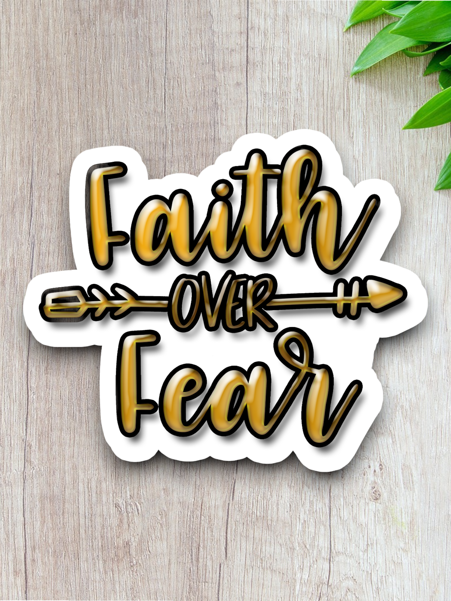 Faith Over Fear Faith Sticker