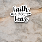 Faith Over Fear - Faith Sticker