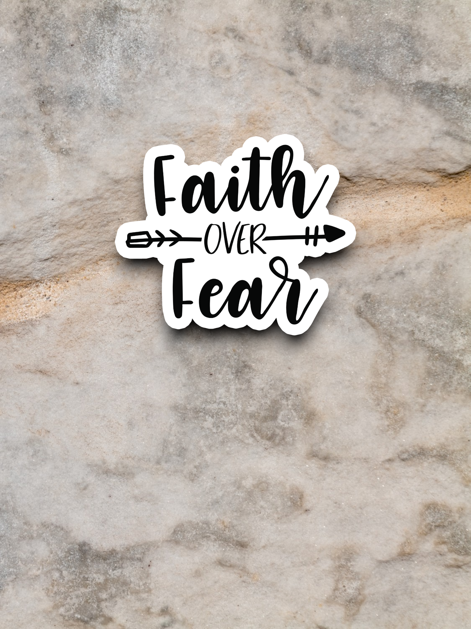 Faith Over Fear - Faith Sticker