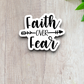 Faith Over Fear - Faith Sticker