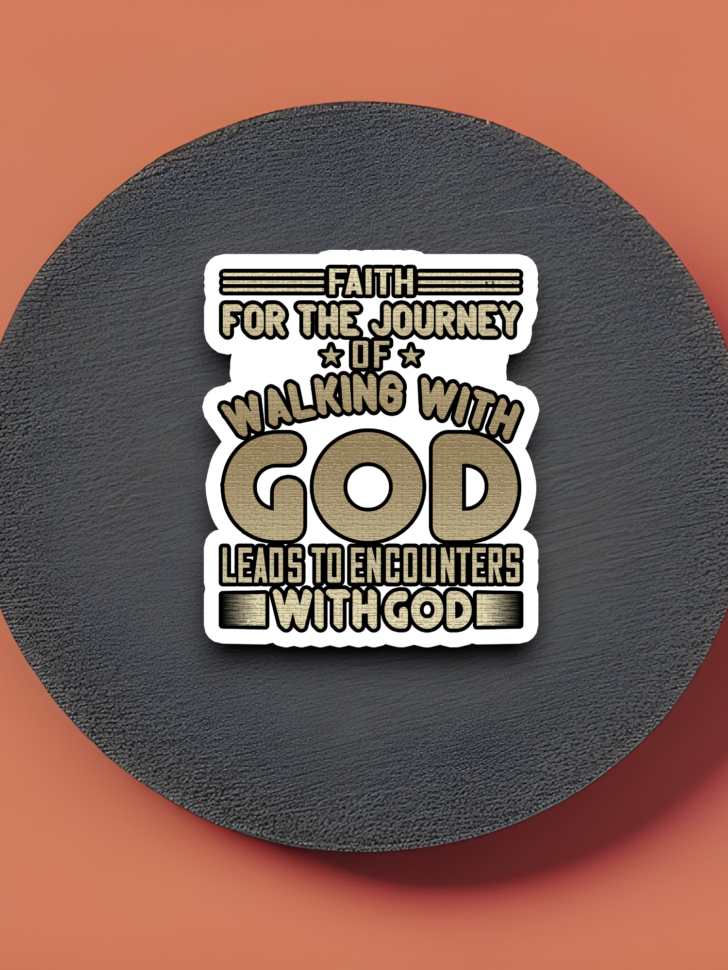 Faith for the Journey of Walking 02 - Faith Sticker