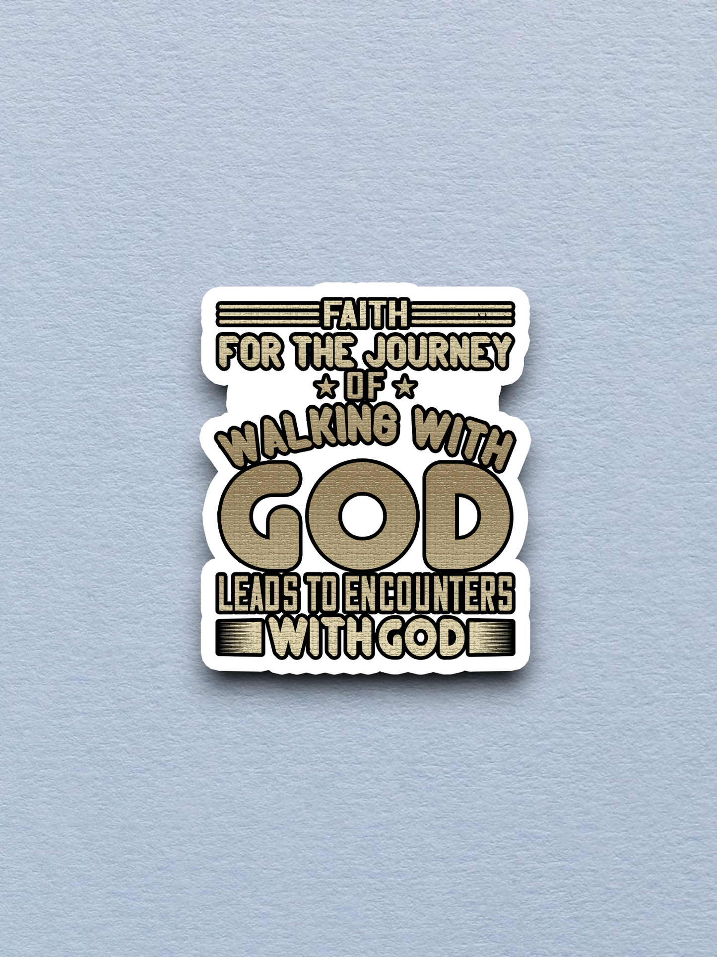 Faith for the Journey of Walking 02 - Faith Sticker