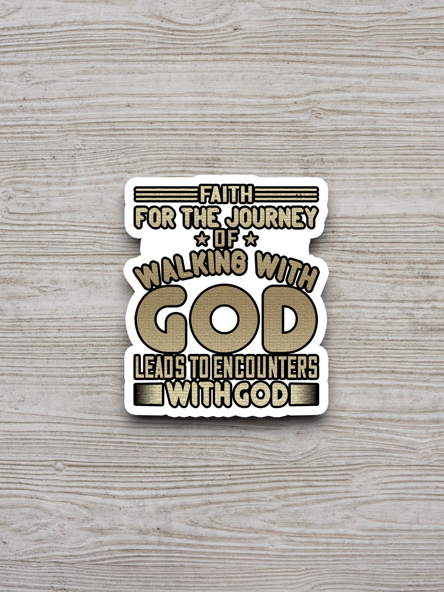 Faith for the Journey of Walking 02 - Faith Sticker