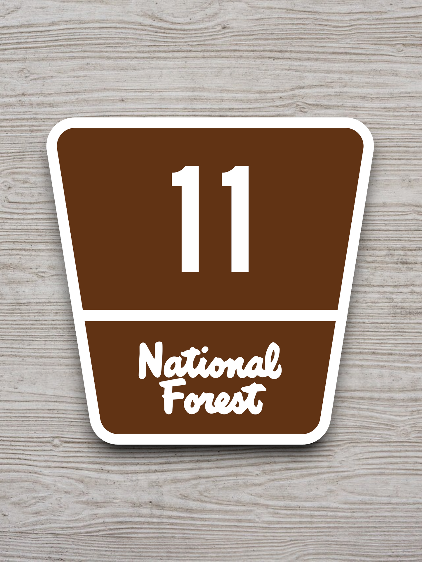 Forest Highway Route 11 Sticker