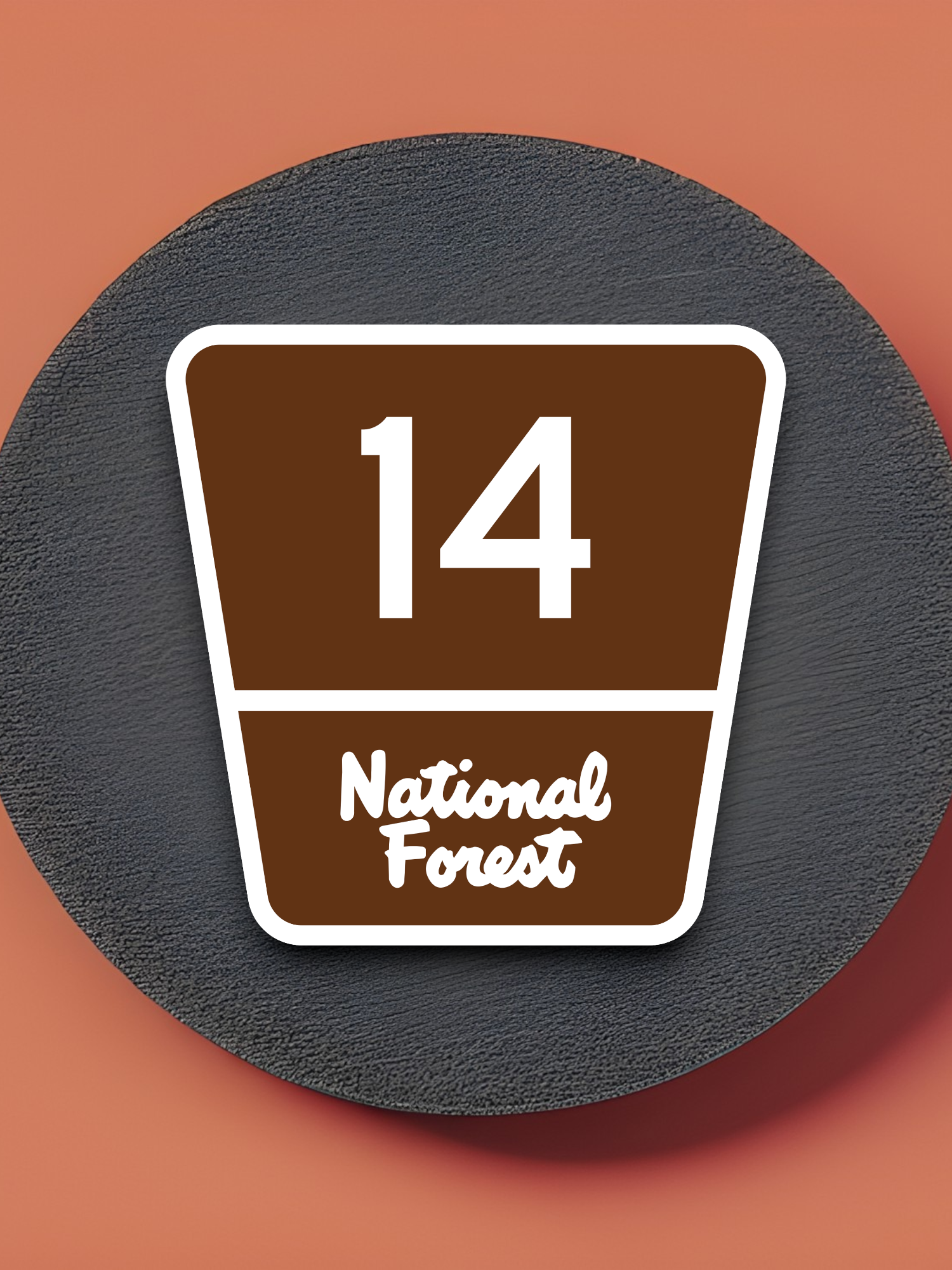 Forest Highway Route 14 Sticker