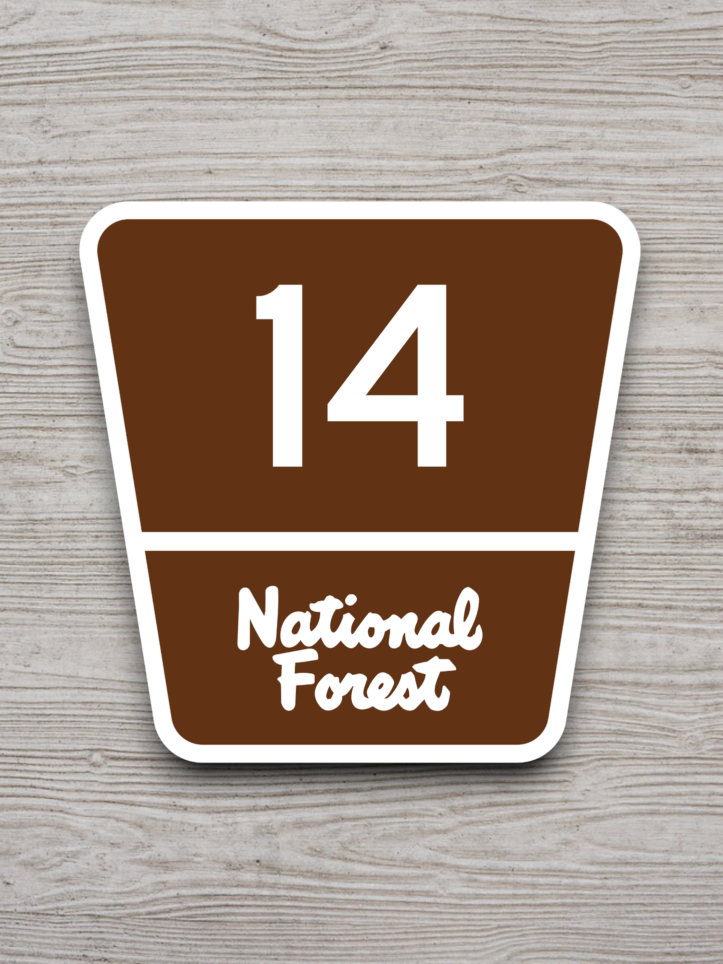 Forest Highway Route 14 Sticker
