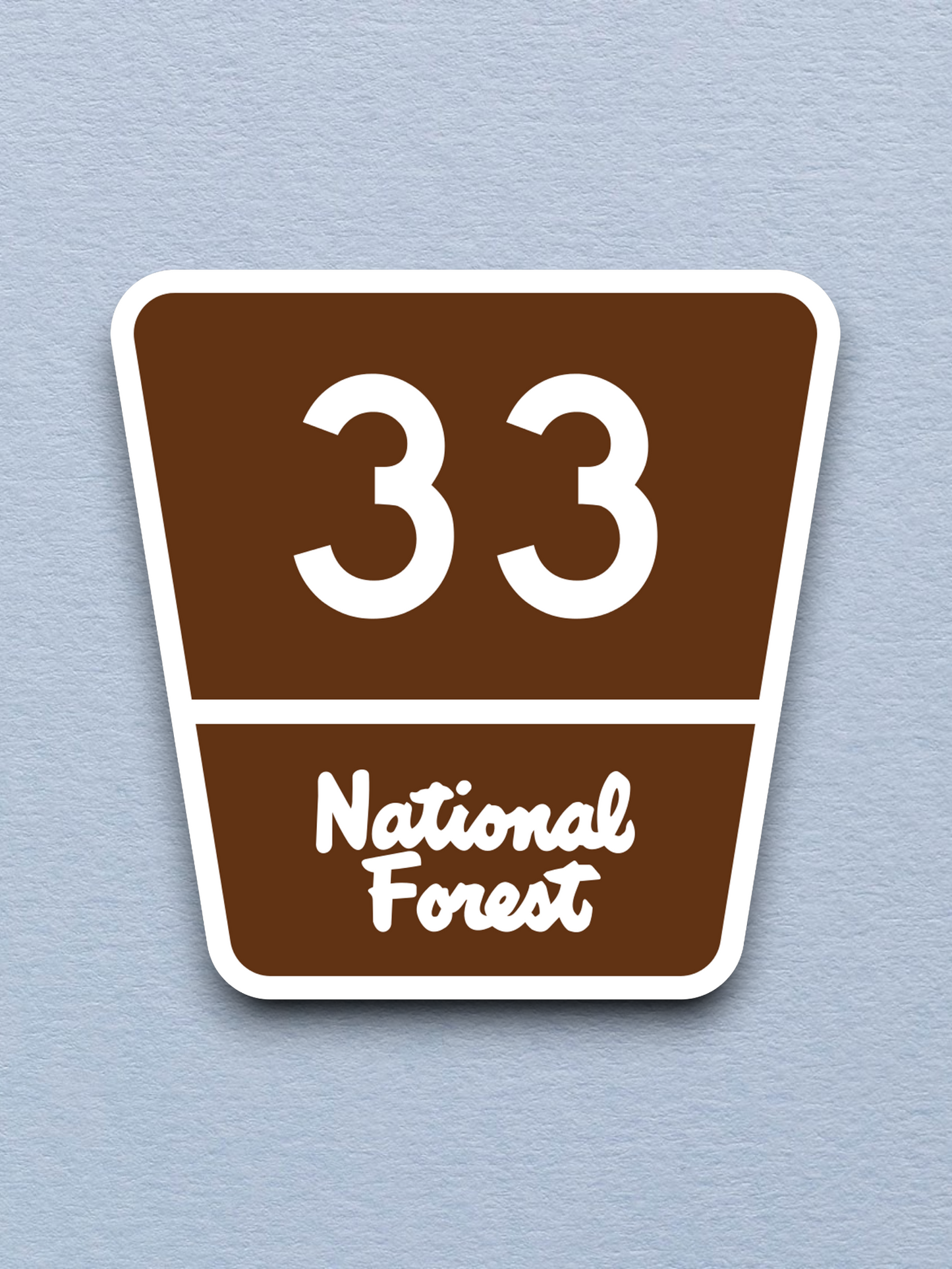 Forest Highway Route 33 Sticker