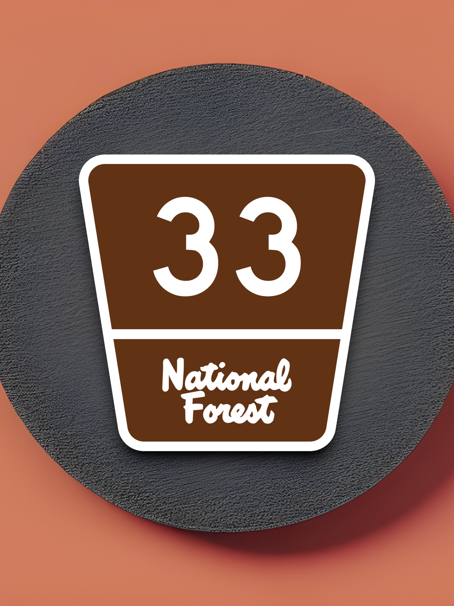 Forest Highway Route 33 Sticker