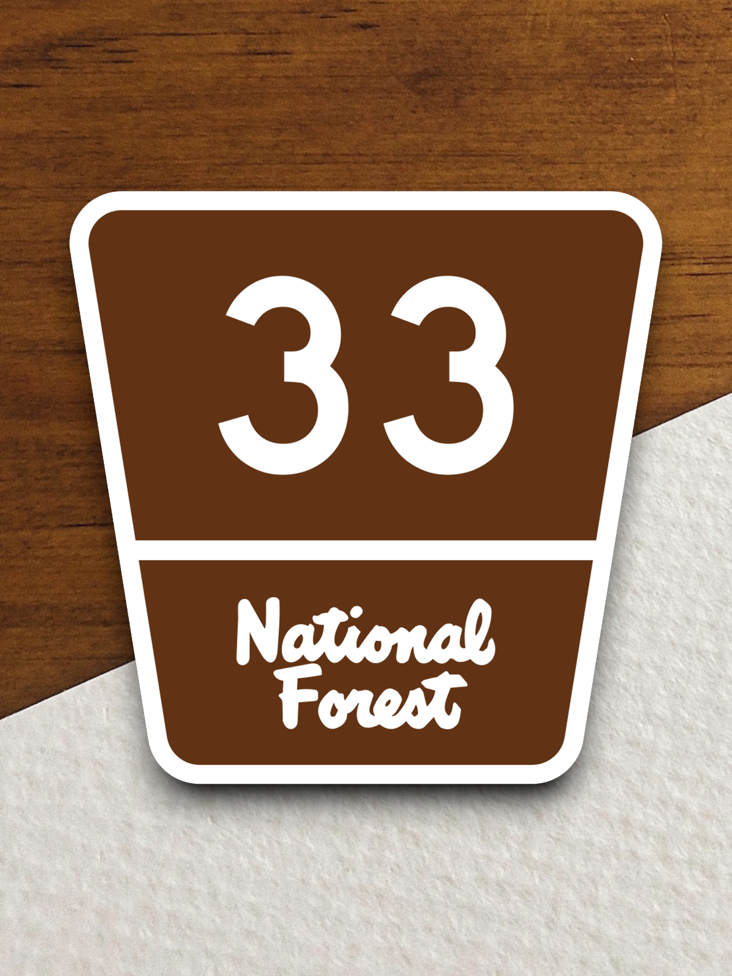 Forest Highway Route 33 Sticker