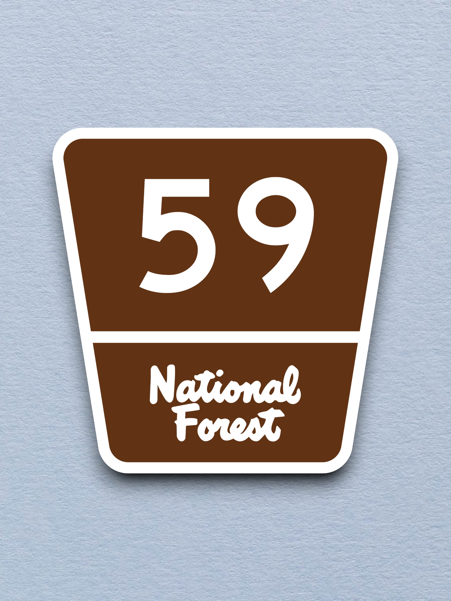 Forest Highway Route 59 Sticker