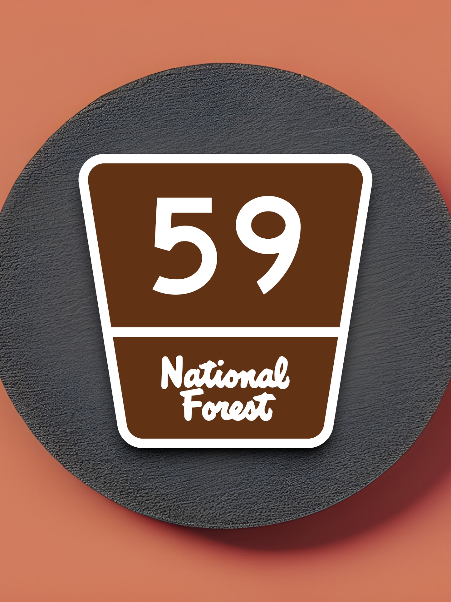 Forest Highway Route 59 Sticker