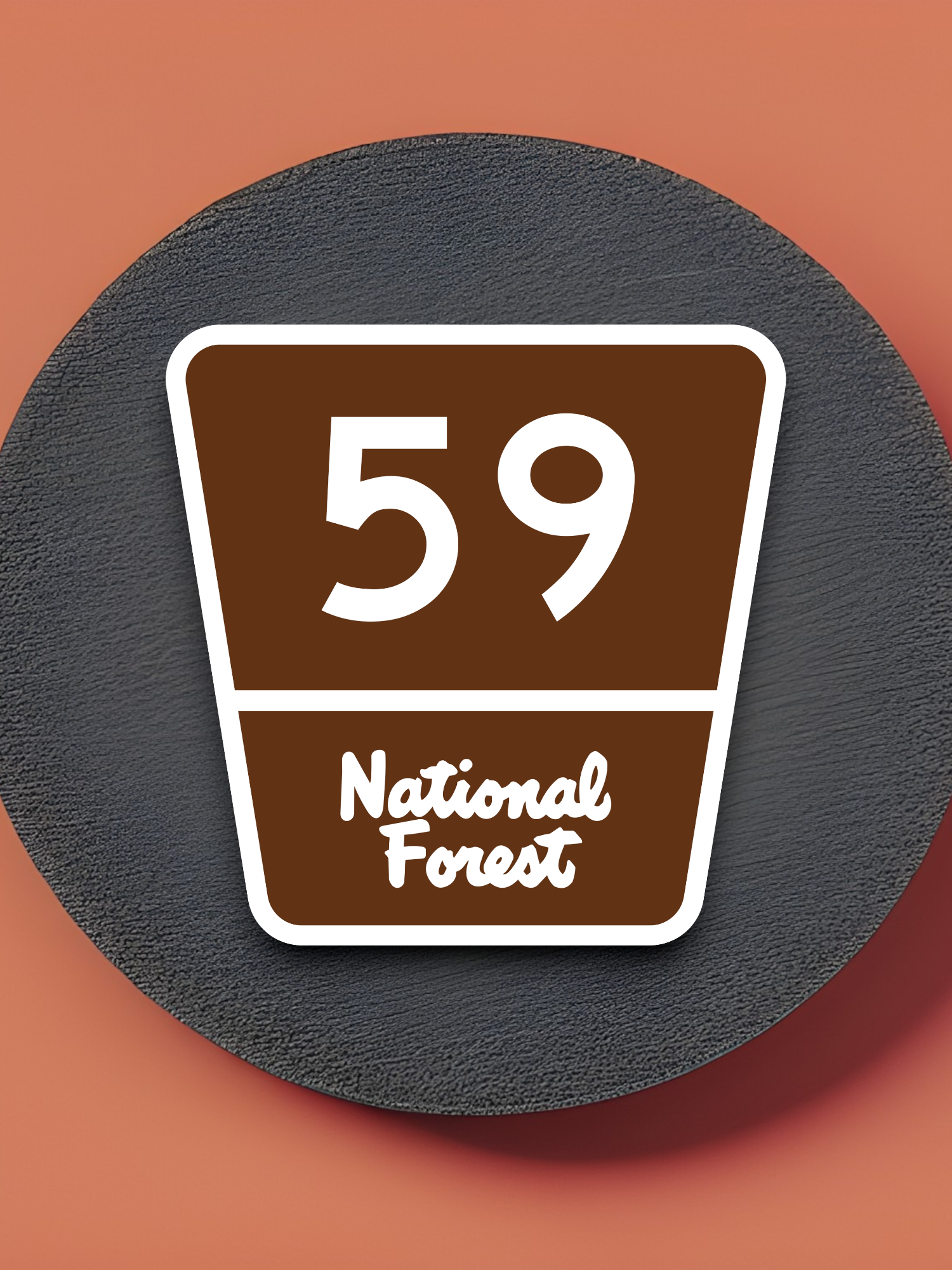 Forest Highway Route 59 Sticker