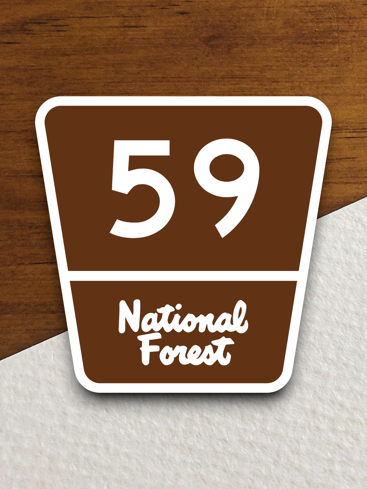 Forest Highway Route 59 Sticker