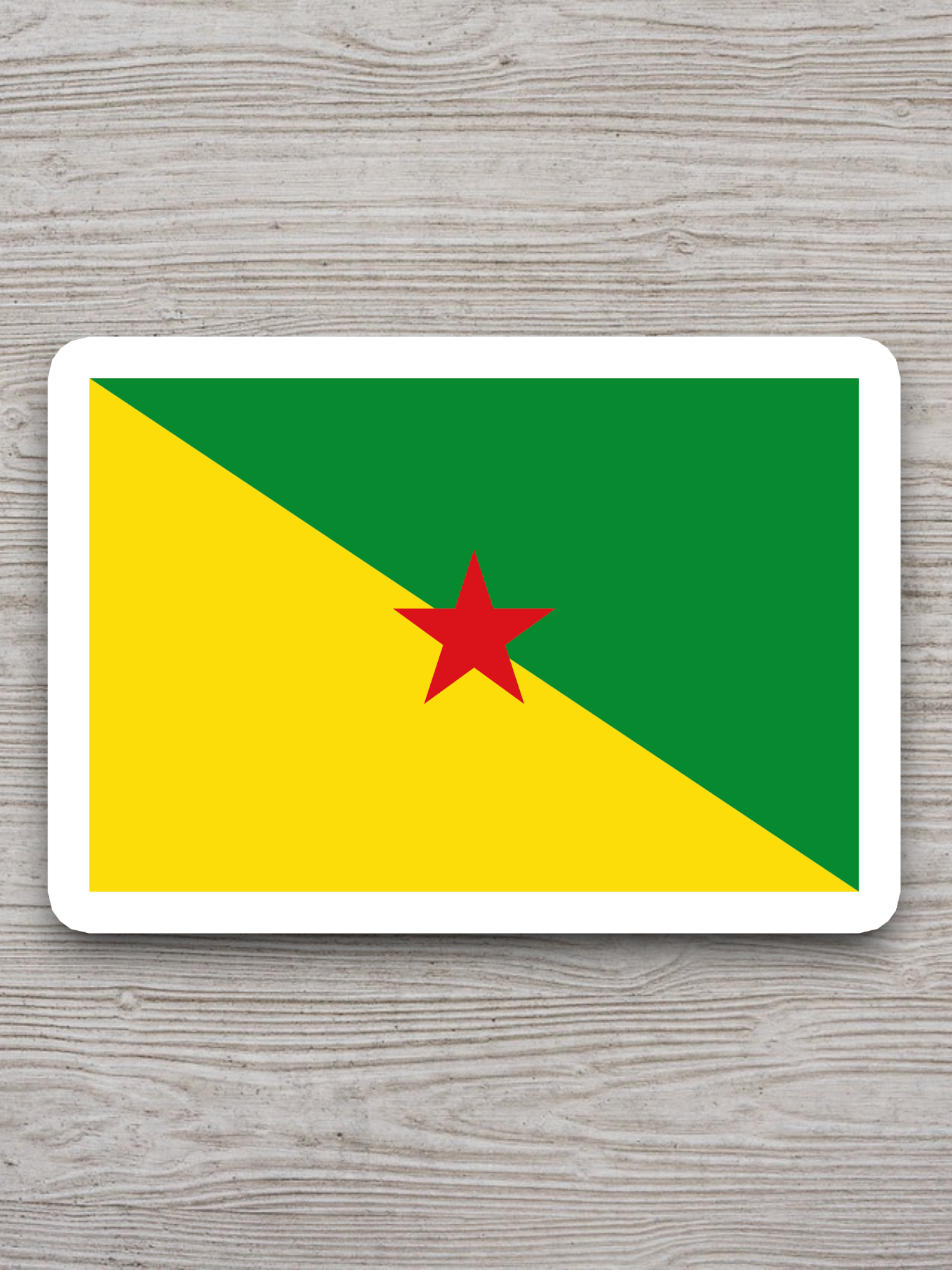 French Guiana Flag - International Country Flag Sticker