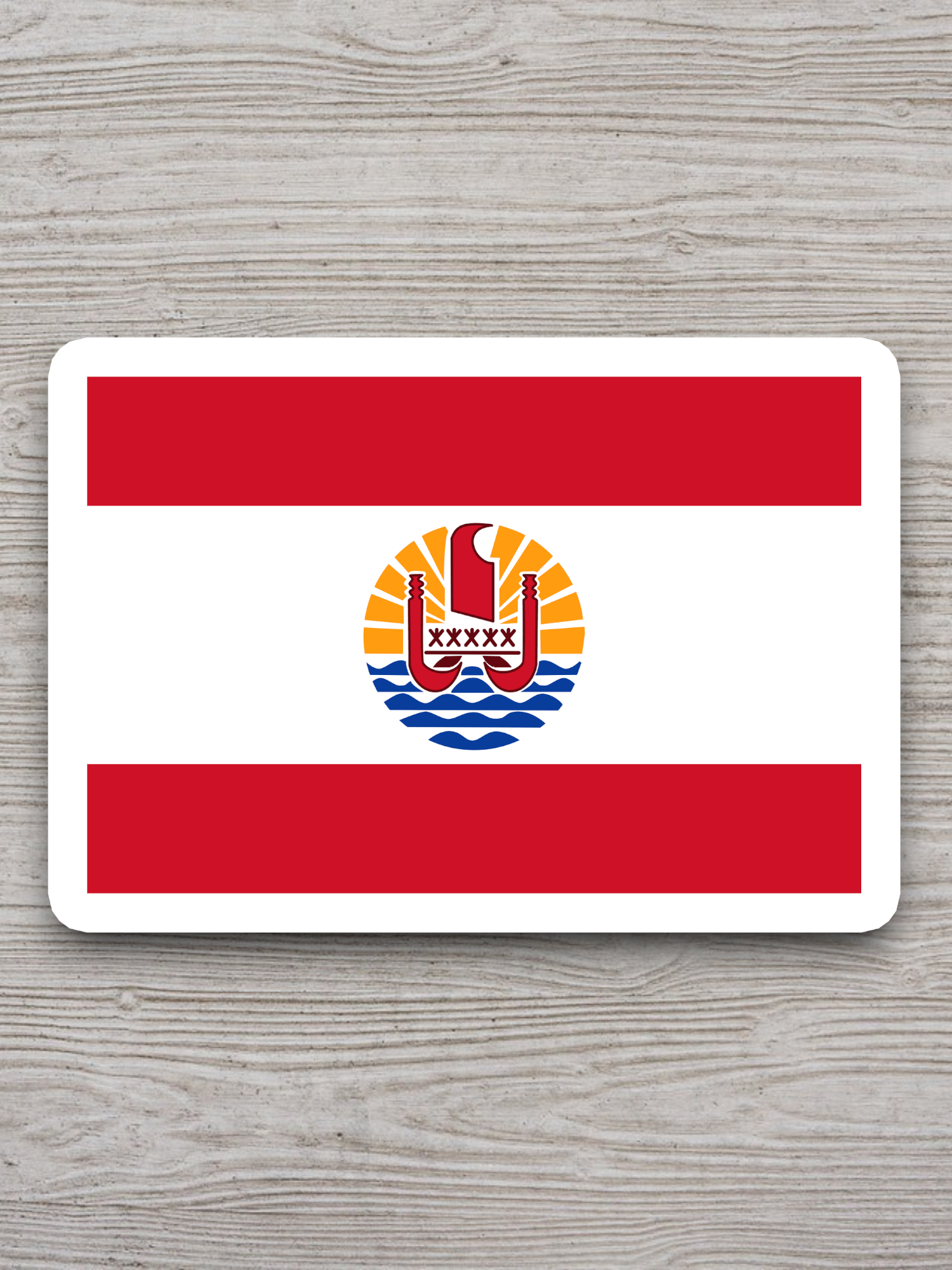 French Polynesia Flag - International Country Flag Sticker