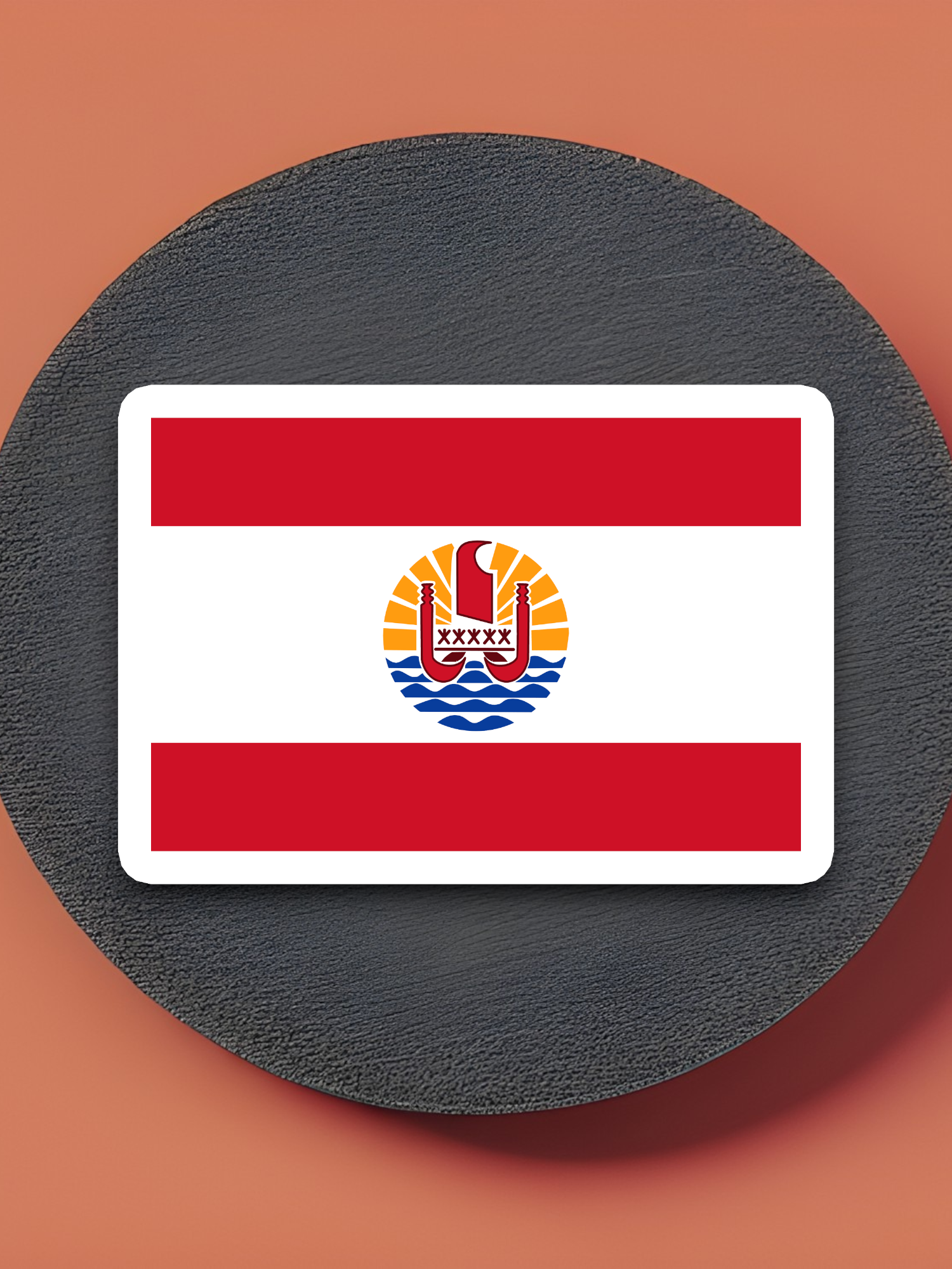 French Polynesia Flag - International Country Flag Sticker