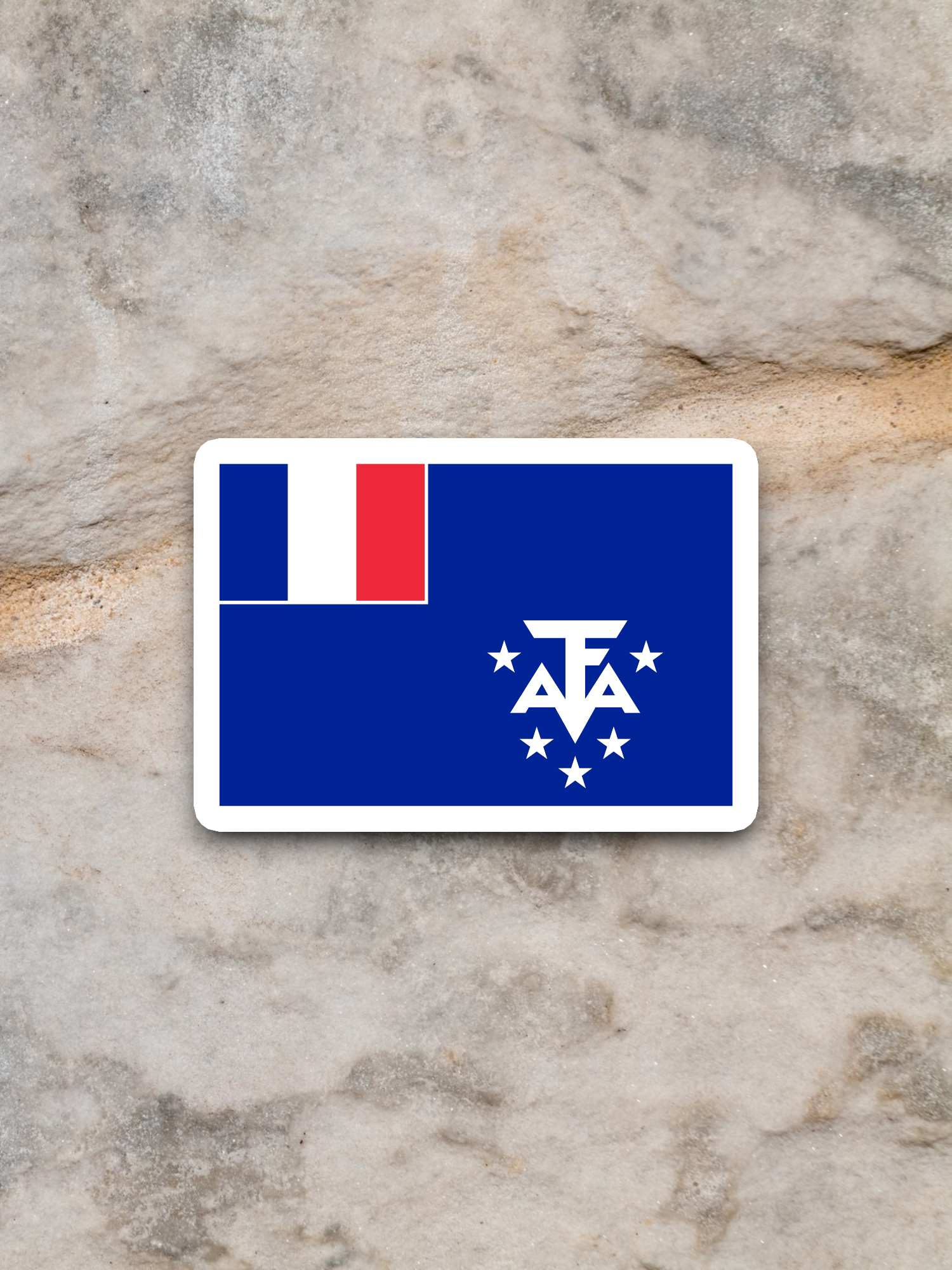 French Southern and Antarctic Lands Flag - International Country Flag Sticker