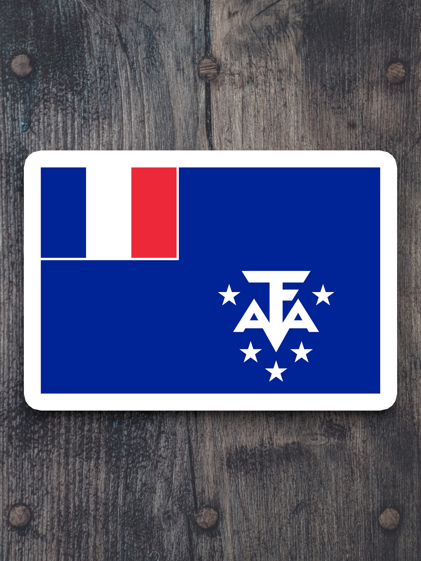 French Southern and Antarctic Lands Flag - International Country Flag Sticker